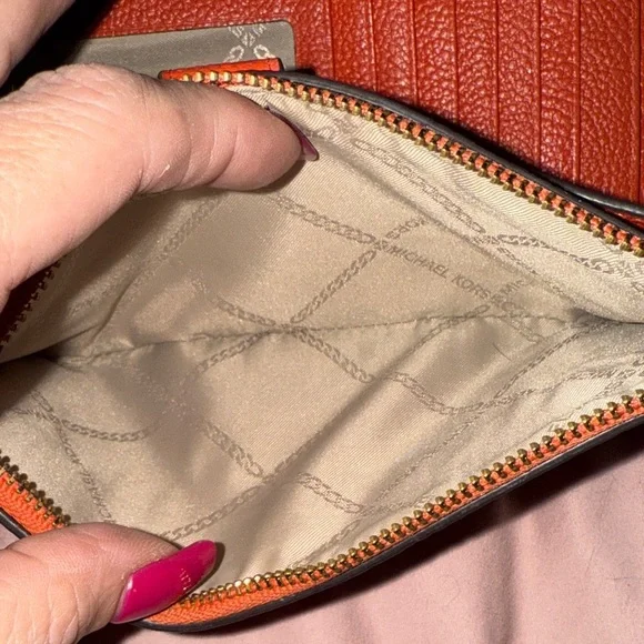 Michael Kors Vibrant Red/orange Wristlet - Picture 4 of 5